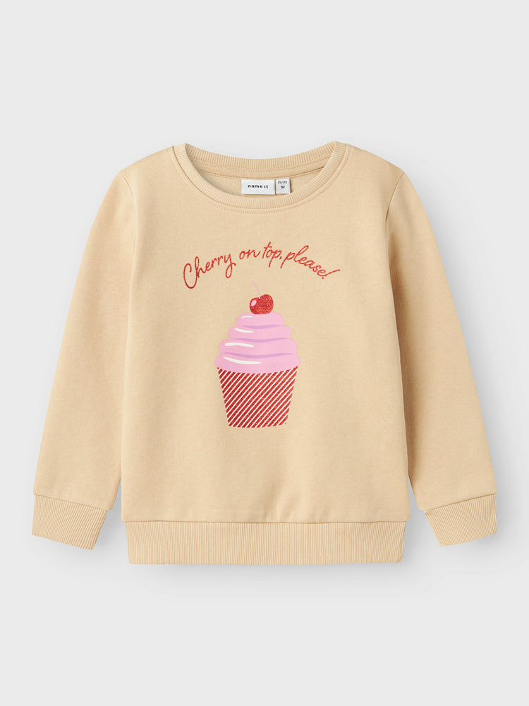 Παιδική μπλούζα φούτερ NMFOMIANA LS BRU SWEAT PB 13231112 | 13231112