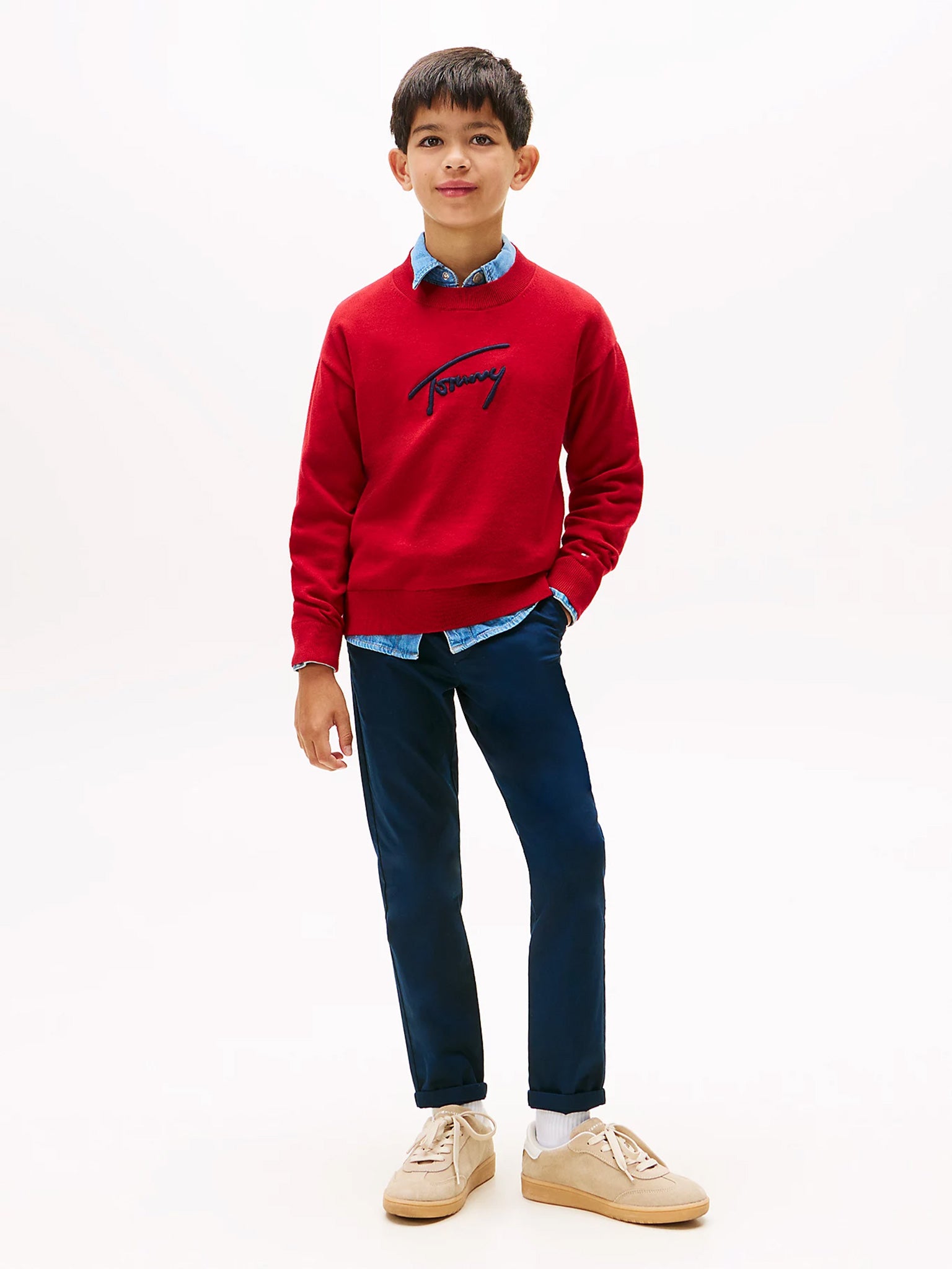 Παιδικό παντελόνι chinos 1985 CHINO PANT KB0KB09638C1G | KB0KB09638C1G