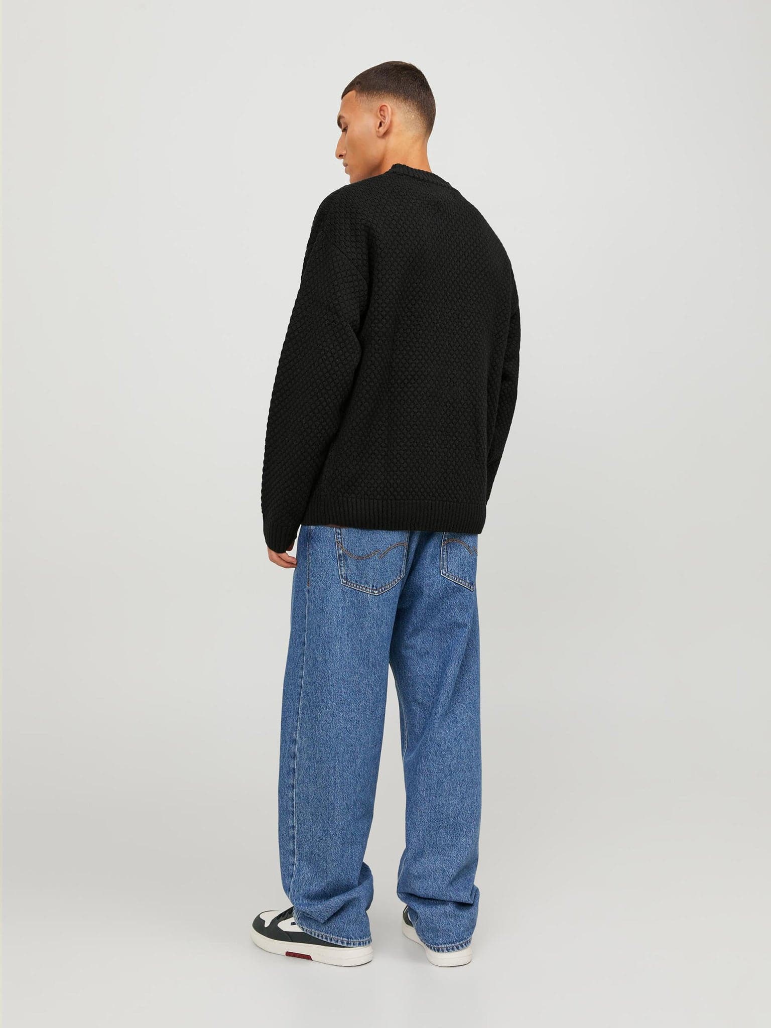 Ανδρική μπλούζα πλεκτή JORLAKEWOOD KNIT CREW NECK BF 12246842 | 12246842