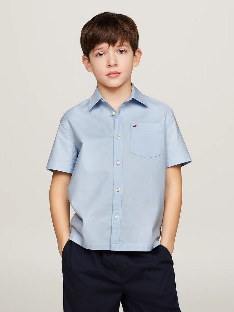 Παιδικό πουκάμισο oxford ESSENTIAL SHORT SLEEVE OXFORD SHIRT KB0KB08864C1O | KB0KB08864C1O