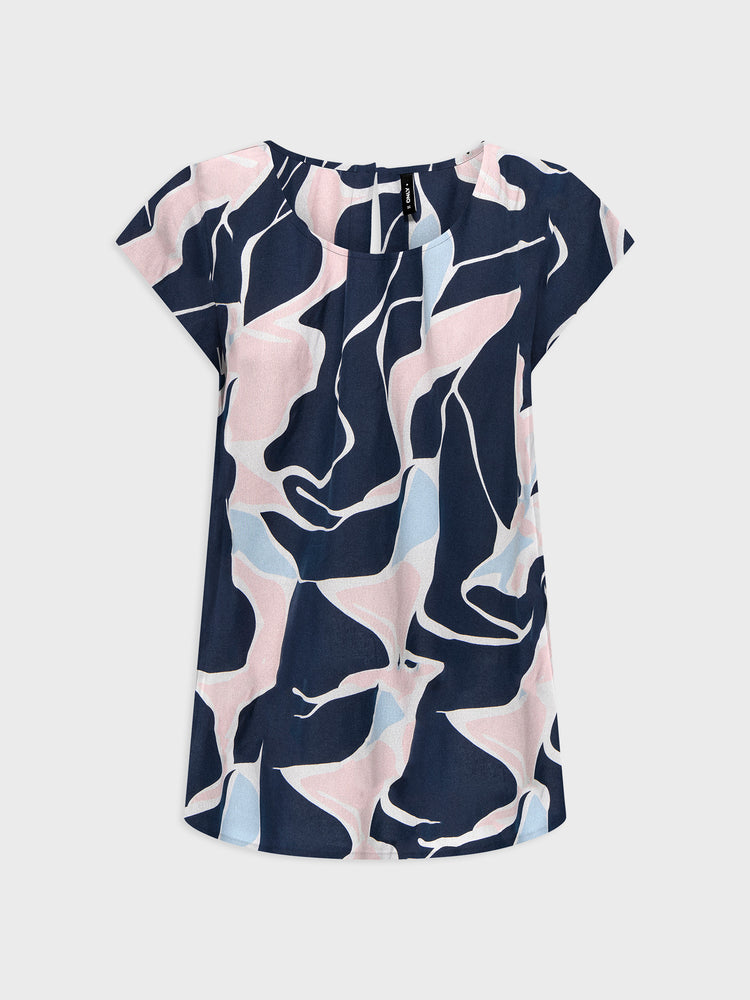 Γυναικεία μπλούζα εμπριμέ ONLNOVA LIFE VIS S/S TOP 15222174 | 15222174