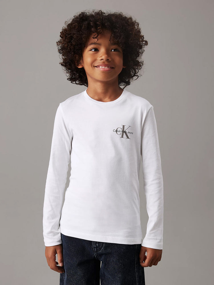 Εφηβική μπλούζα μακό CHEST MONOLOGO LS T-SHIRT IU0IU00677YAF | IU0IU00677YAF