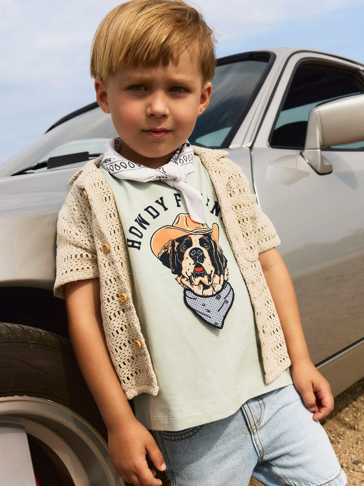 Παιδική μπλούζα dog NMMHASSE NREG SS TOP 13243183 | 13243183