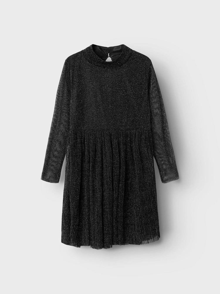 Εφηβικό φόρεμα με γκλίτερ NKFRASIGGES LS DRESS 13229230 | 13229230