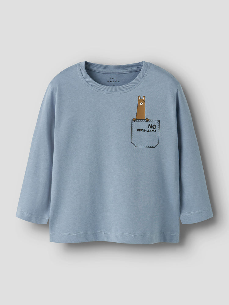 Παιδική μπλούζα μακό lama pocket NMMVAGNO LS LOOSE TOP 13224977 | 13224977