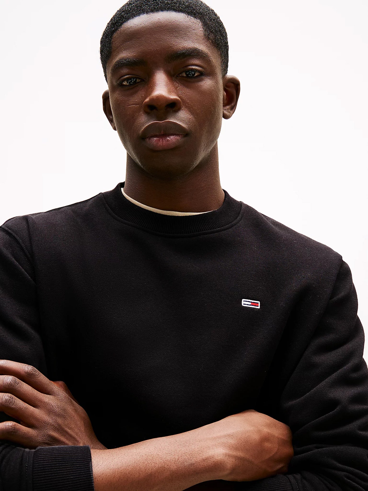 Ανδρική μπλούζα φούτερ TJM REG S FLAG CREW DM0DM20741BDS | DM0DM20741BDS