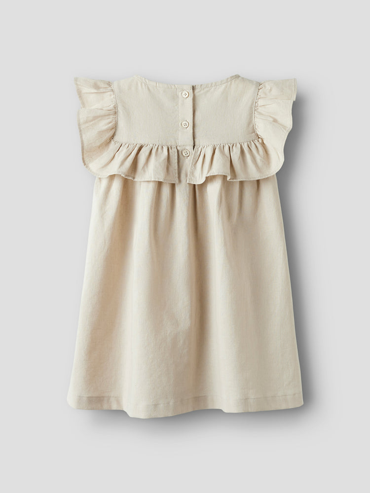 Παιδικό φόρεμα λινό NMFFALINNEN CAPSL DRESS 13240518  | 13240518