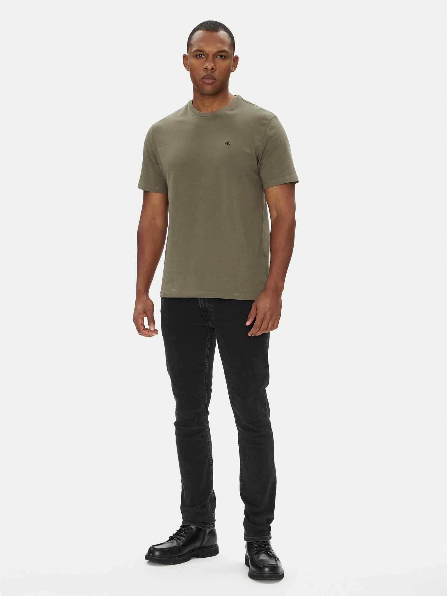 Ανδρικό t-shirt SS SMOOTH CTTN SOLID CREWNK TEE LV040HM265PDK | LV040HM265PDK