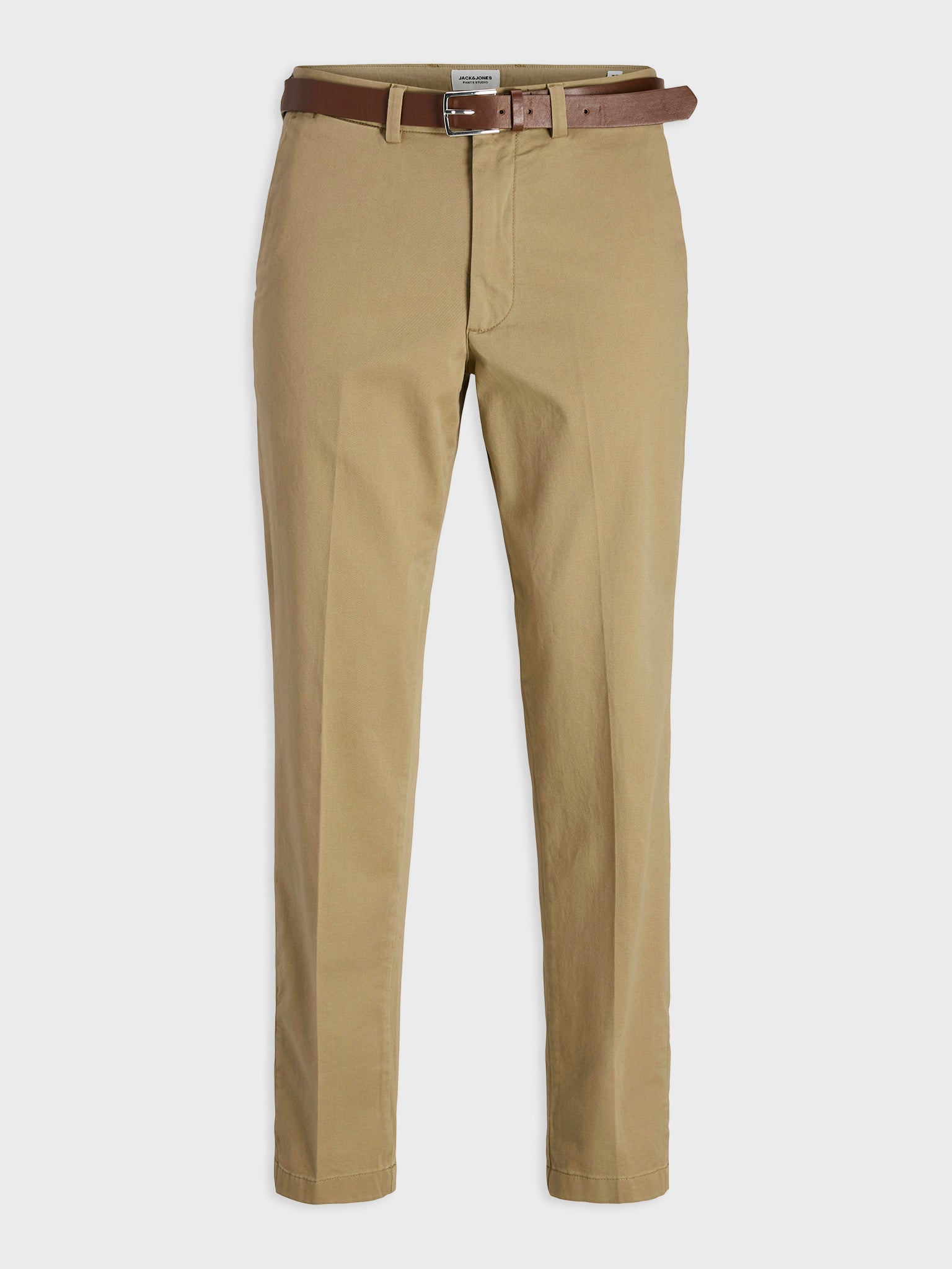 Ανδρικό παντελόνι με ζώνη JPSTOLLIE FRANCO CHINO W BELT 12269356 | 12269356