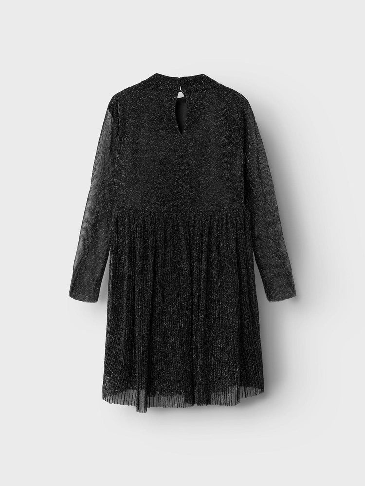 Εφηβικό φόρεμα με γκλίτερ NKFRASIGGES LS DRESS 13229230 | 13229230