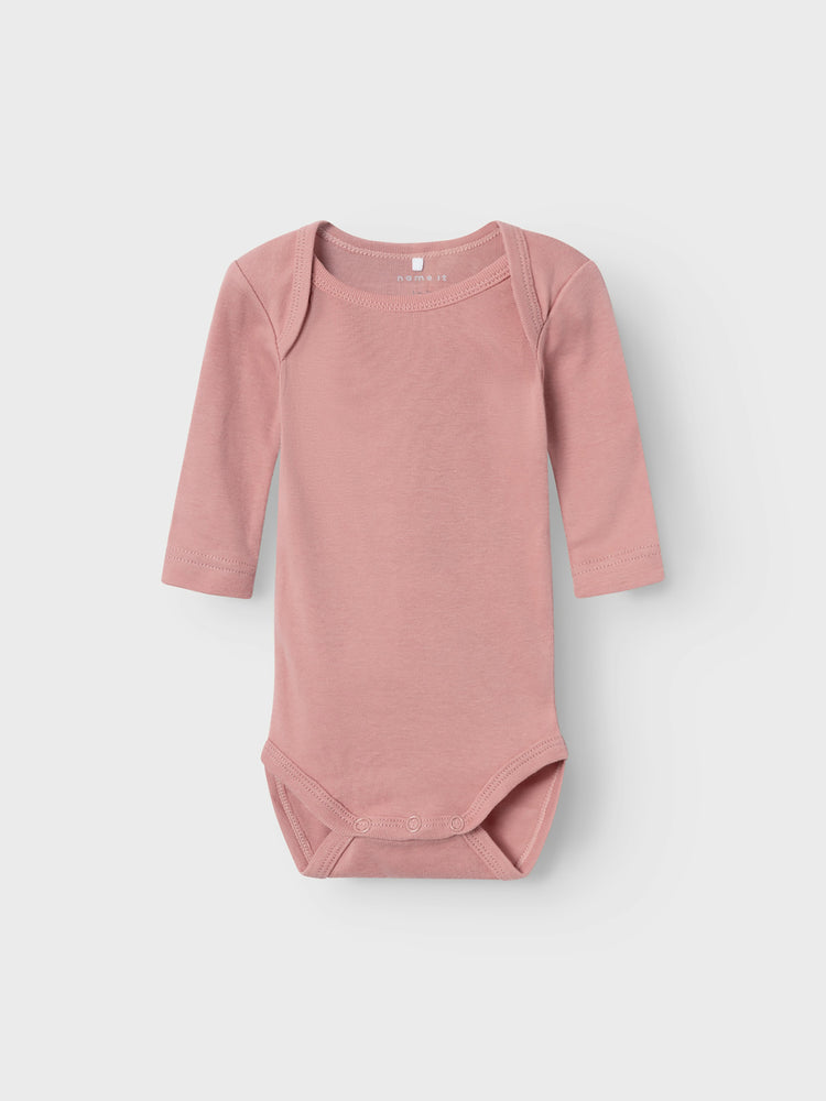 Βρεφικά κορμάκια σετ 2 τεμ NBFBODY 2P LS BUTTERCREAM HEARTS NOOS 13227029 | 13227029