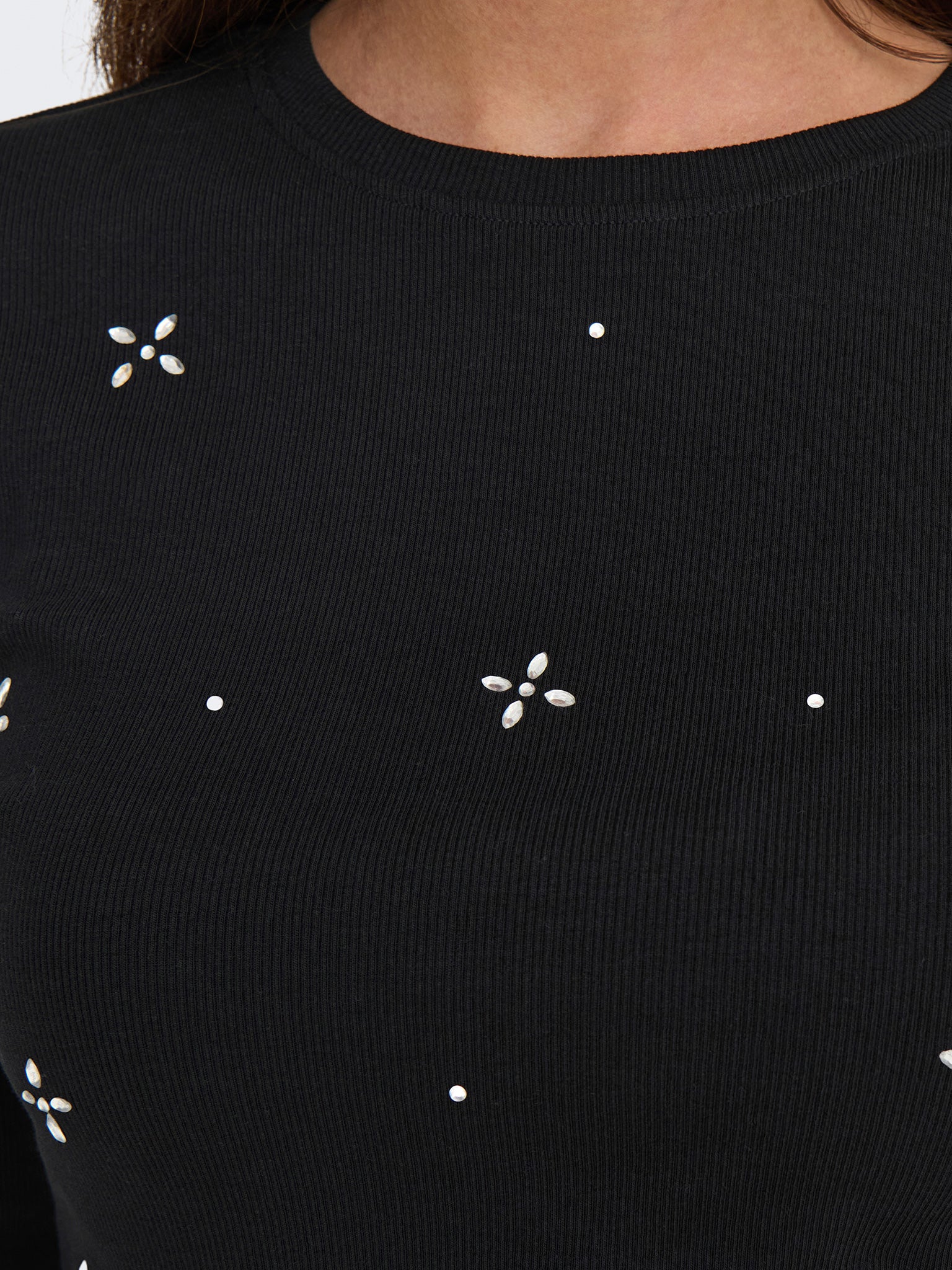 Γυναικεία μπλούζα ONLVAL LIFE L/S O-NECK STONE TOP JRS 15336828 | 15336828