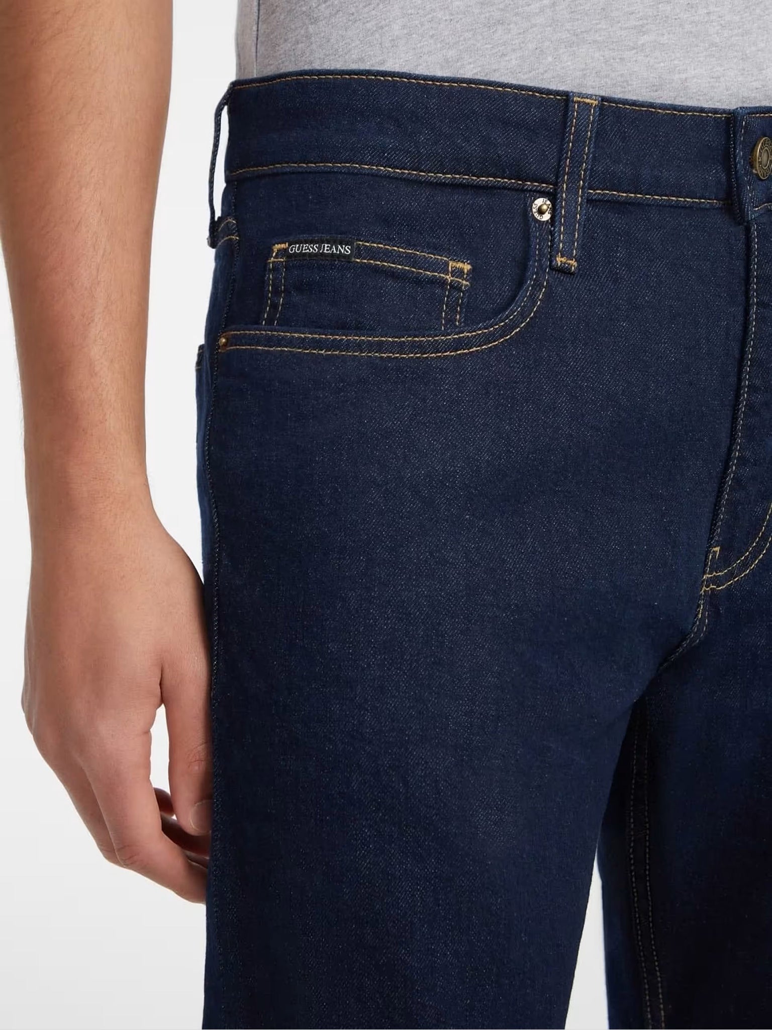 Ανδρικό παντελόνι τζιν σκούρο slim M4YA1CD5DM5V4RR | M4YA1CD5DM5V4RR