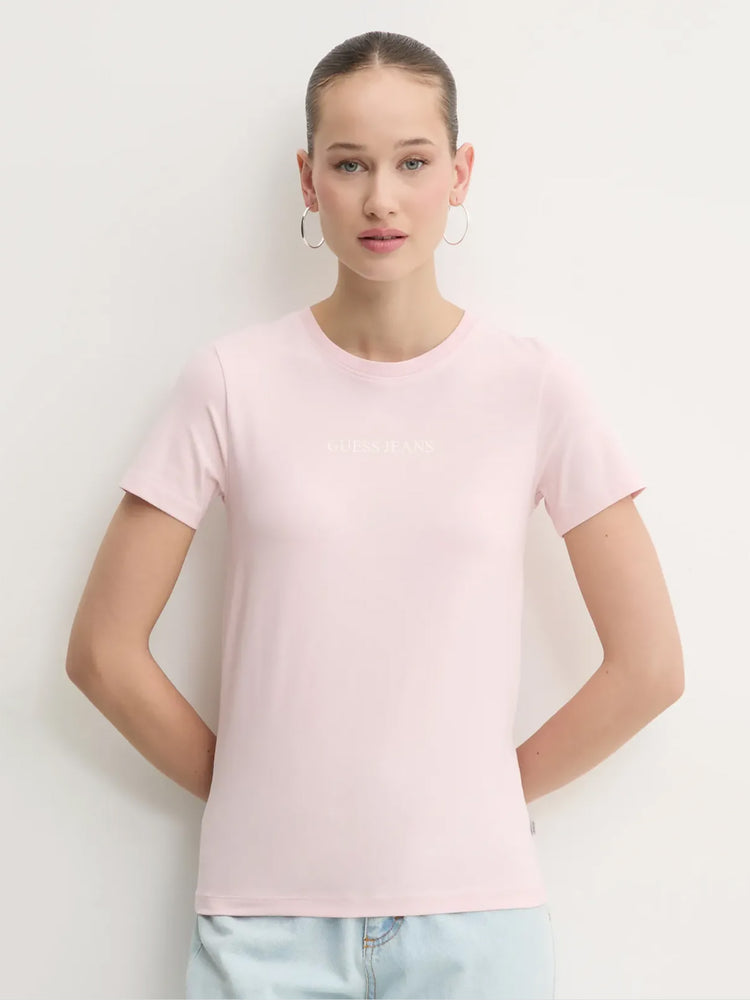 Γυναικείο t-shirt slim logo print tee W4YI01J1314A61U | W4YI01J1314A61U