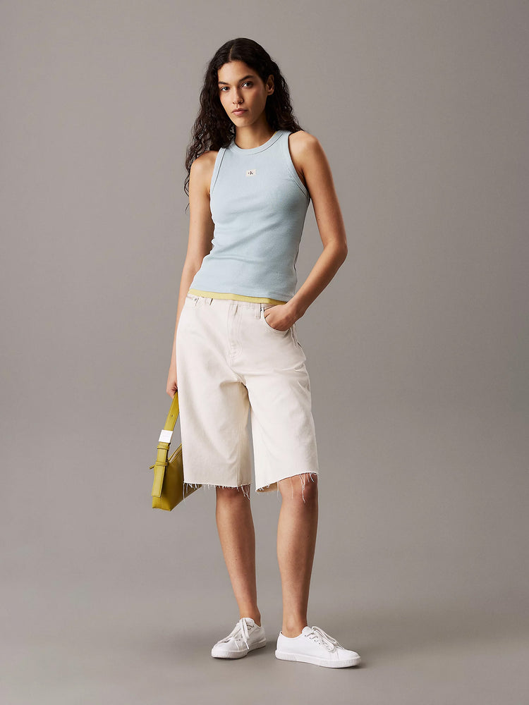 Γυναικείο top rip WOVEN LABEL RIB TANK TOP J20J225302CDV | J20J225302CDV