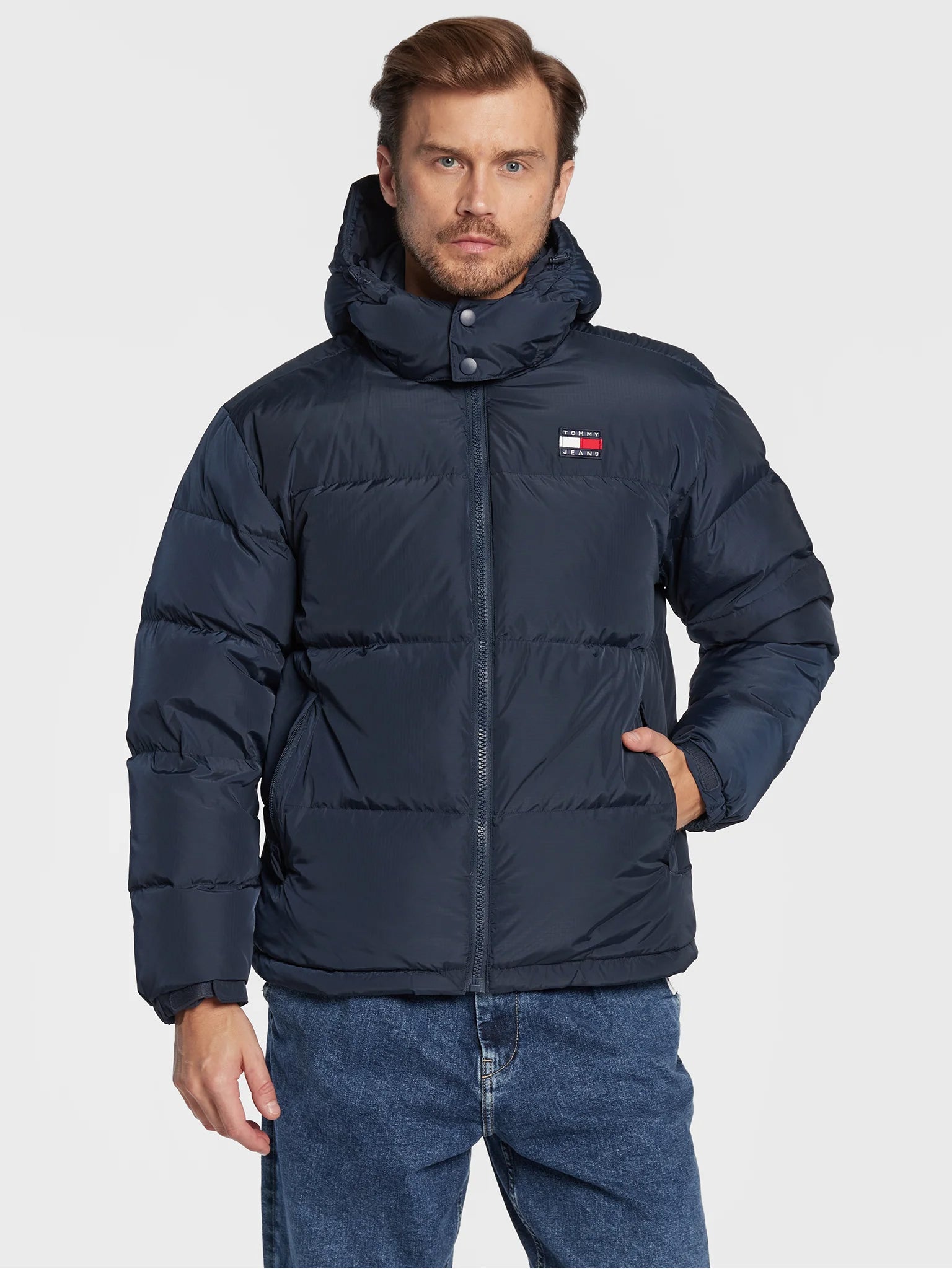 Ανδρικό μπουφάν HOODED PADDED RECYCLED CASUAL ALASKA PUFFER DM0DM15445C87 | DM0DM15445C87