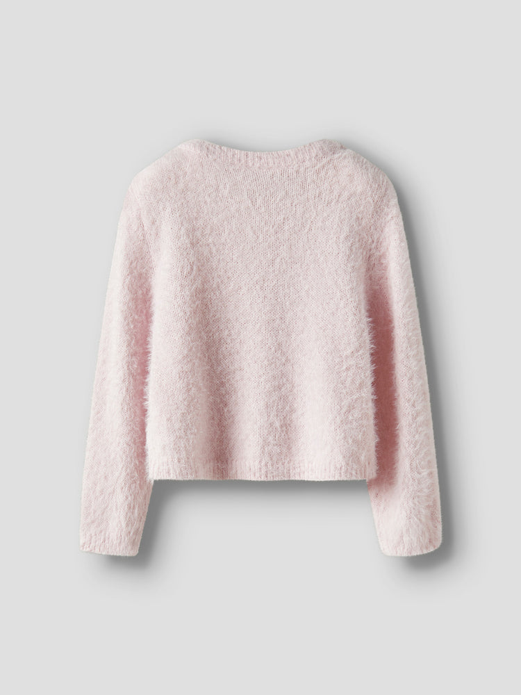 Παιδική ζακέτα χνουδωτή NMFREVERA LS KNIT SHORT 13235428 | 13235428