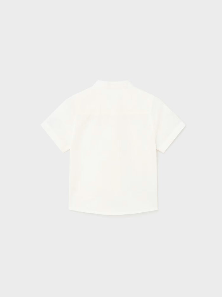 Βρεφικό πουκάμισο γιακάς μάο λινό 24-01113-086 | 24-01113-086