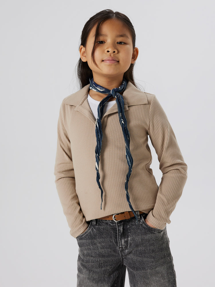 Εφηβική μπλούζα polo NKFDUSA LS SLIM POLO 13248637 | 13248637