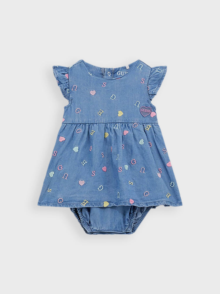 Βρεφικό φόρεμα τζιν S5GG12WHBL0P7AK | S5GG12WHBL0P7AK