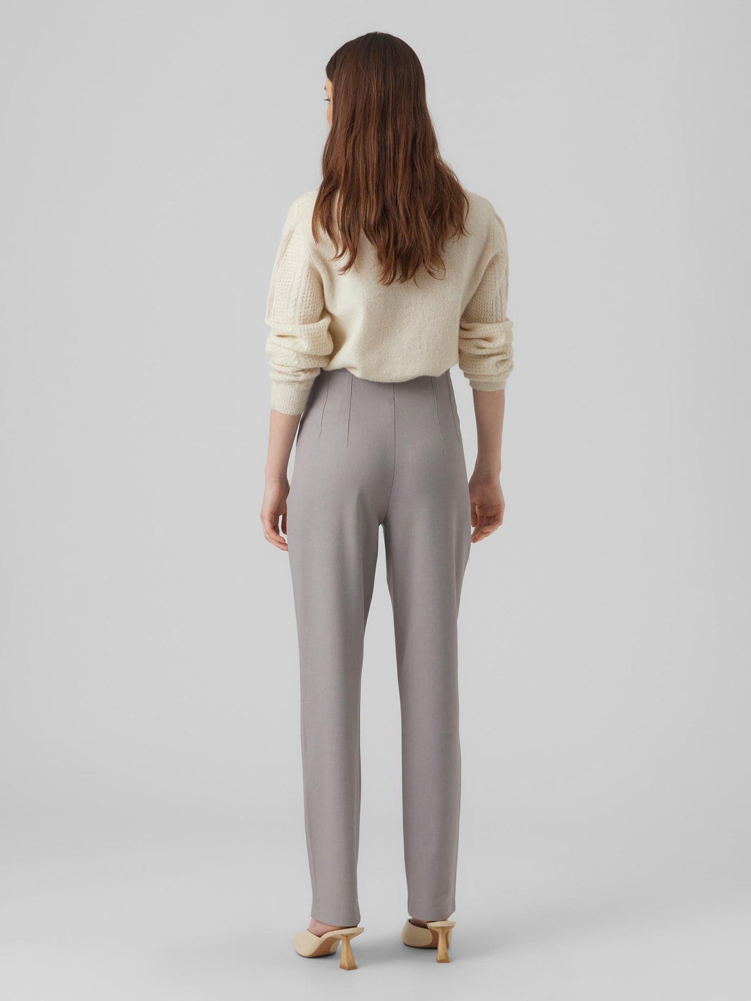 Γυναικείο παντελόνι VMKIRALOA HR TAPERED SOLID PANT 10283062 | 10283062