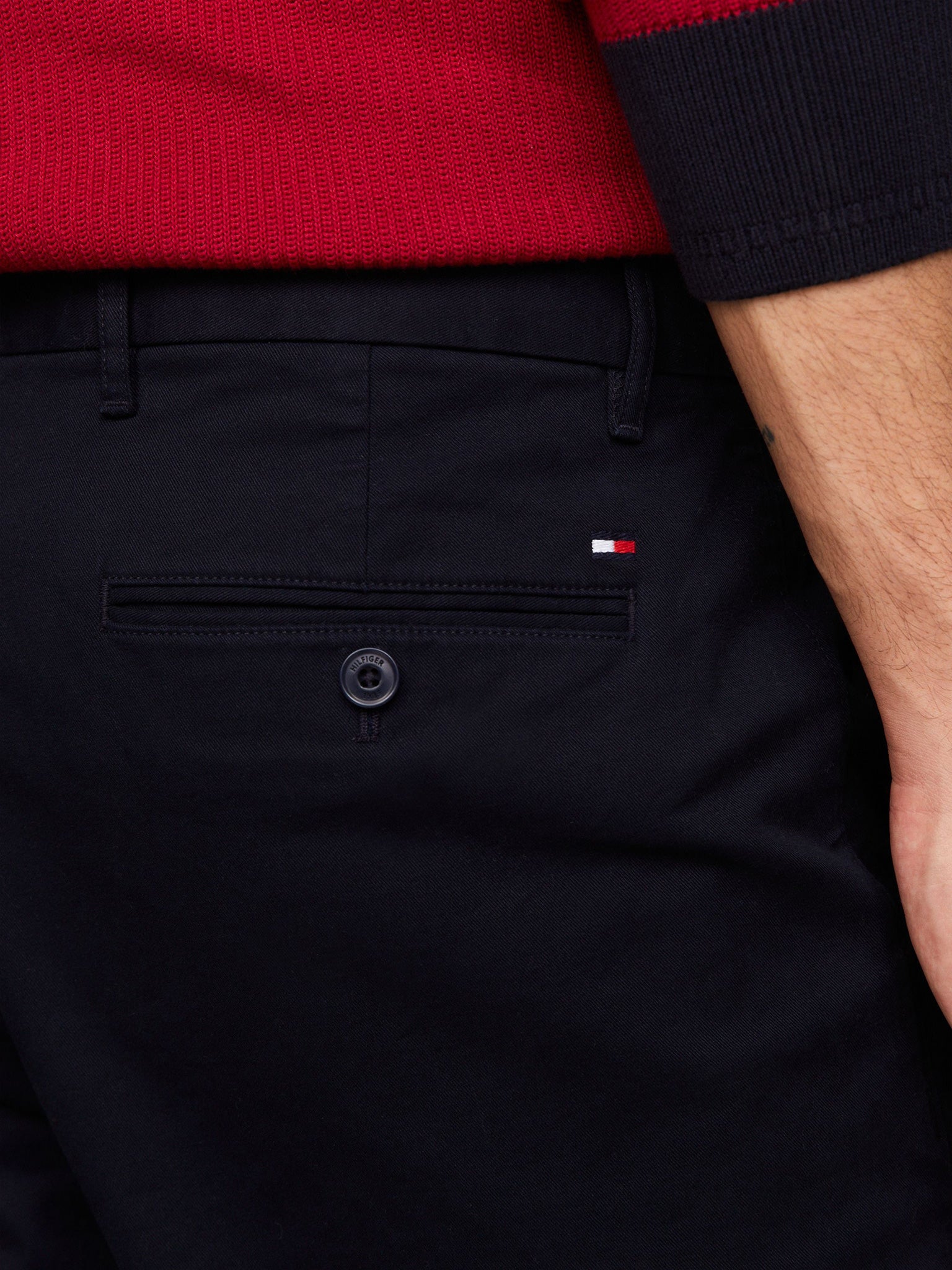 Ανδρικό παντελόνι HARLEM CHINO ESSENTIAL TWILL MW0MW35152DW5 | MW0MW35152DW5