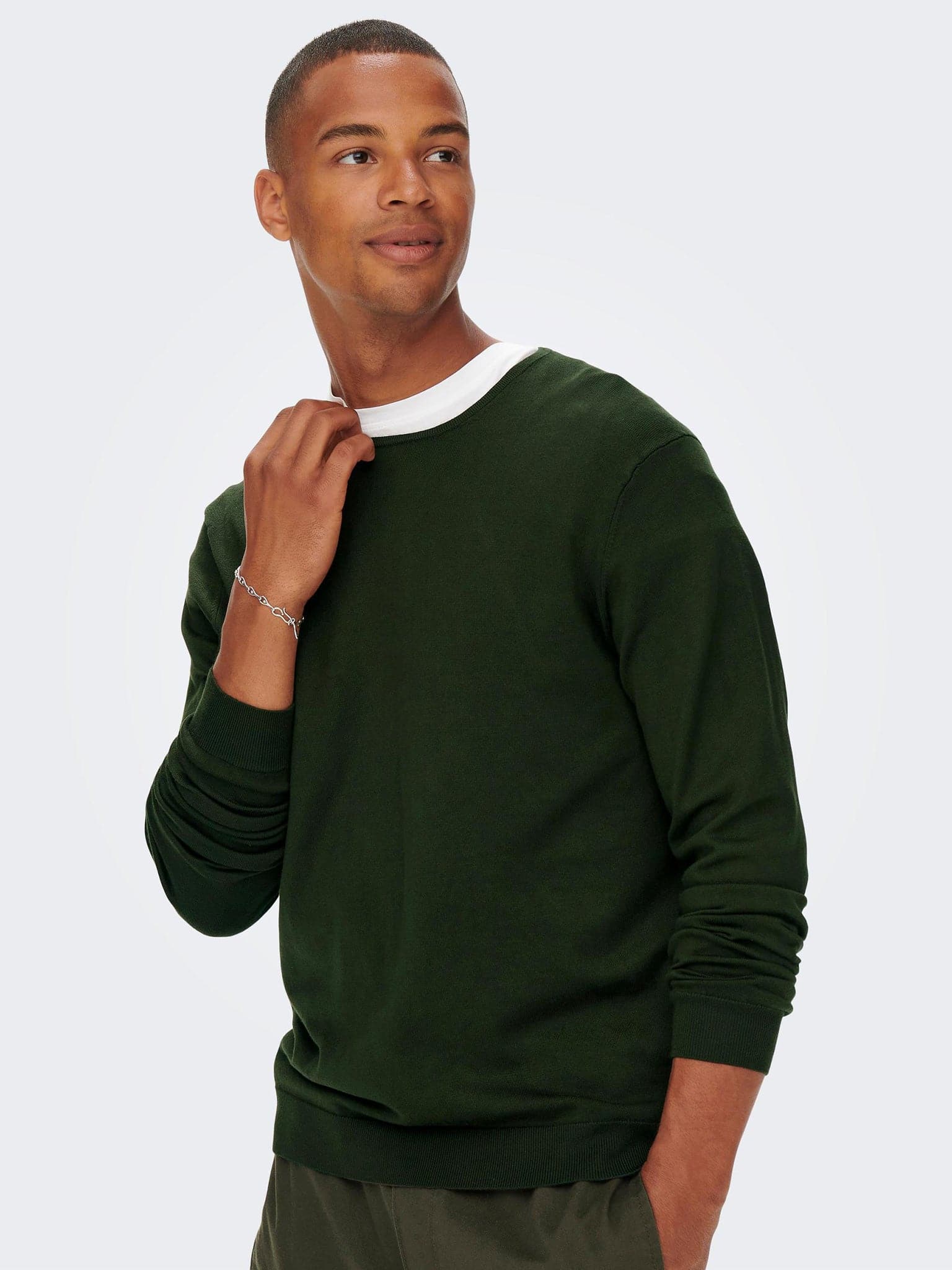 Ανδρική μπλούζα ψιλή πλέξη ONSWYLER LIFE REG 14 LS CREW KNIT NOOS 22020088 | 22020088