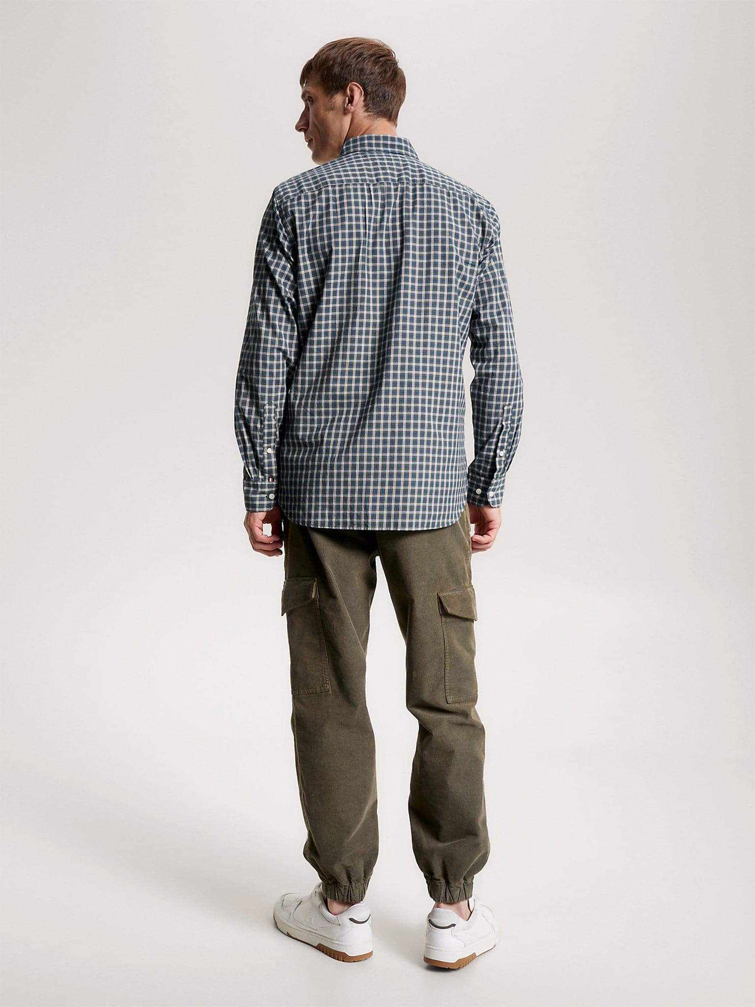 Ανδρικό πουκάμισο NAT. SOFT FLEX MINI TARTAN MW0MW328540NI | MW0MW328540NI