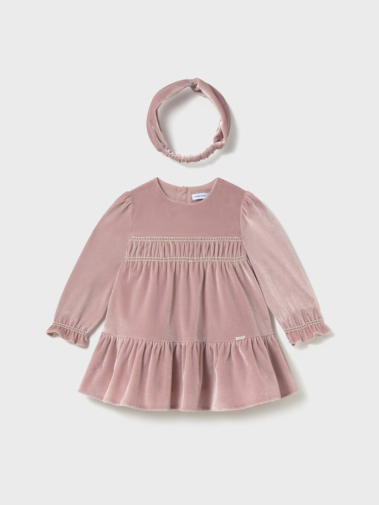 Βρεφικό φόρεμα βελούδο 15-02904-074 | 15-02904-074