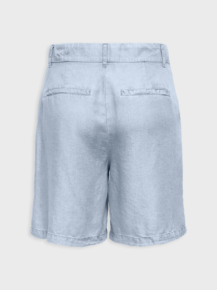 Γυναικείο σορτς light blue ONLCHARIS LIFE MW LONG SHORT CC WVN 15337935 | 15337935