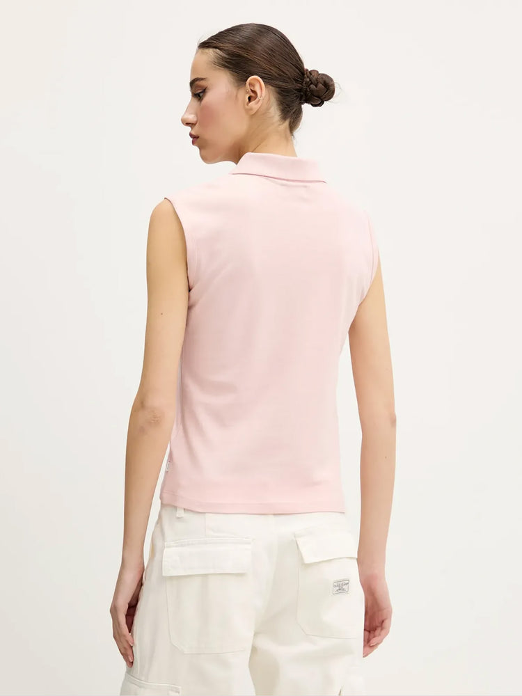 Γυναικεία polo μπλούζα sleeveless collar slim W5GP24KCYR1G6R4 | W5GP24KCYR1G6R4