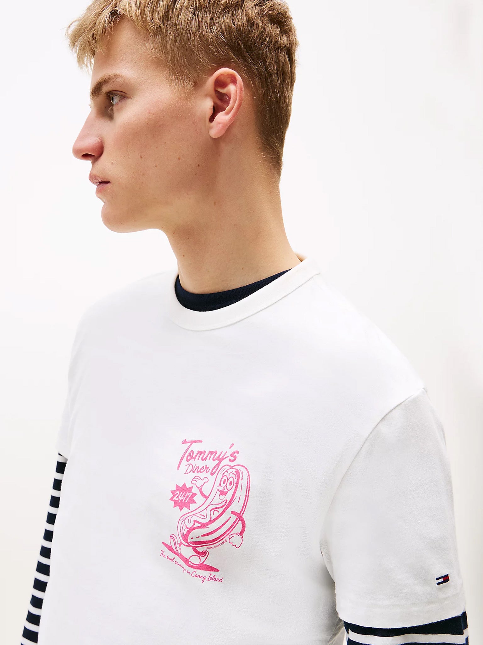 Ανδρικό t-shirt TJM REG NOVELTY FAIR TEE EXT DM0DM21829YBL | DM0DM21829YBL