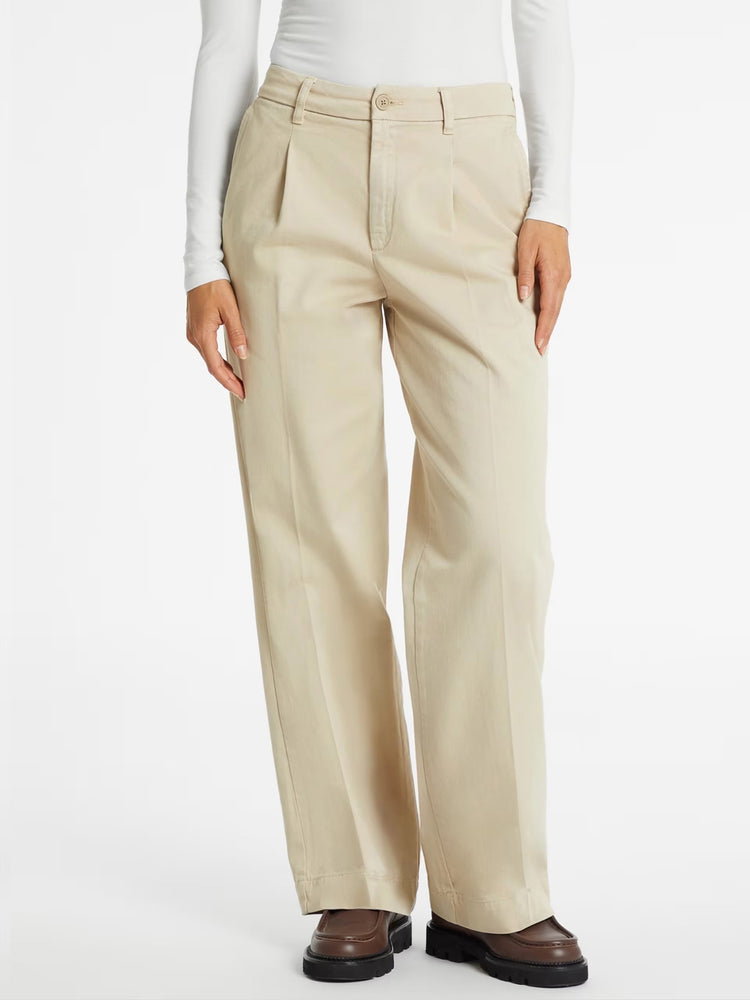 Γυναικείο παντελόνι wide leg trouser - eco org classic twill W4BB44WGCV2A117 | W4BB44WGCV2A117