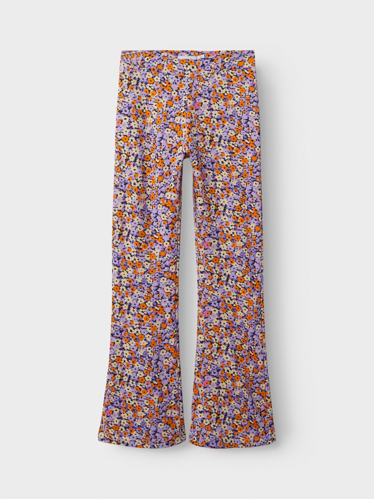 Εφηβικό παντελόνι φλοράλ NKFHYSIGNE BOOTCUT PANT 13237631 | 13237631