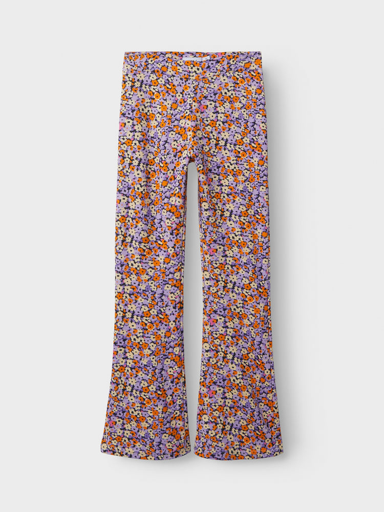 Εφηβικό παντελόνι φλοράλ NKFHYSIGNE BOOTCUT PANT 13237631 | 13237631
