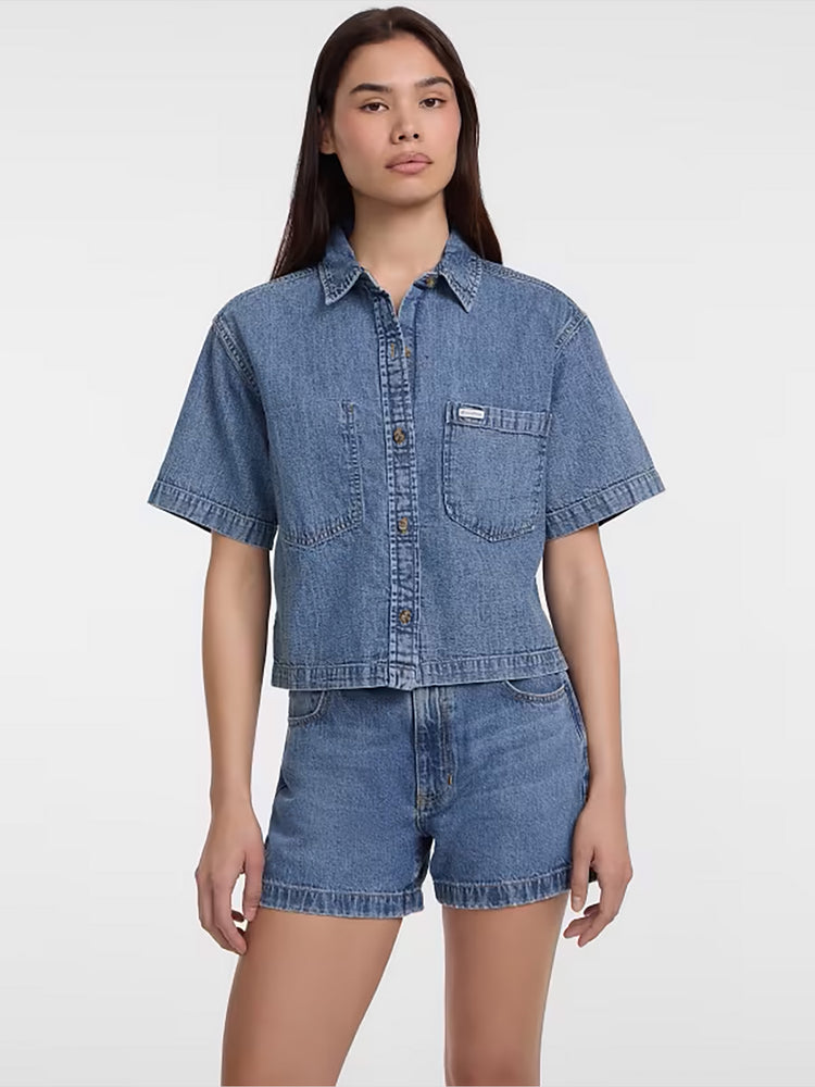 Γυναικείο πουκάμισο τζιν Eco Boxy Denim Shirt W5GH0FD5M81GJMW | W5GH0FD5M81GJMW