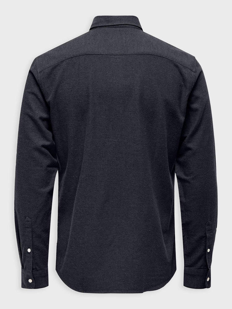 Ανδρικό πουκάμισο ONSBEN LIFE SLIM FLANNEL SOLID LS SHIRT 22025607 | 22025607