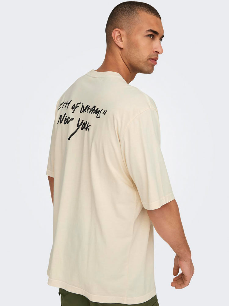 Ανδρικό t-shirt ONSRAY OVZ WASHED SS TEE VD 22030149 | 22030149