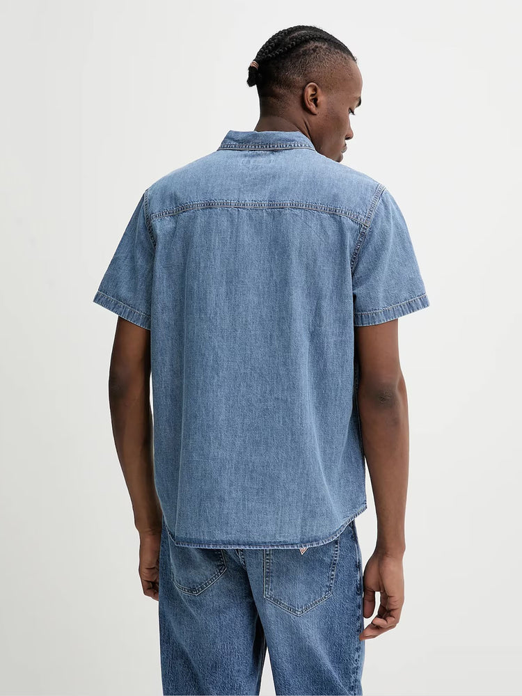 Ανδρικό πουκάμισο regular denim organic cotton M5GH09D5NY2GJMW | M5GH09D5NY2GJMW
