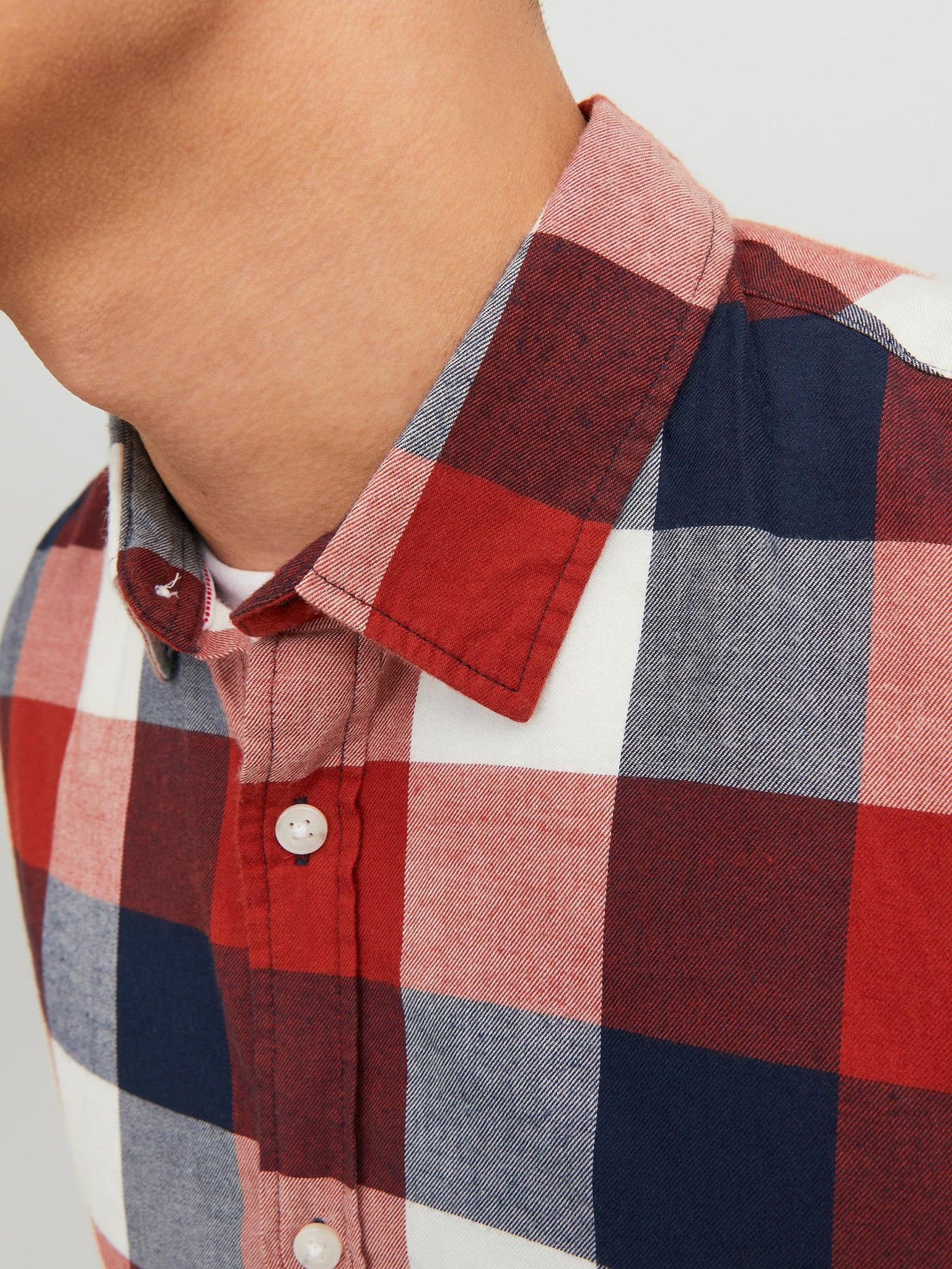 Ανδρικό πουκάμισο καρό JJEBUFFALO TWILL SHIRT LS SN 12235965 | 12235965