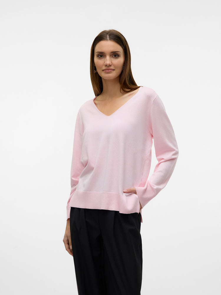 Γυναικεία μπλούζα VMSILJE LS V-NECK PULLOVER GA NOOS 10320451 | 10320451