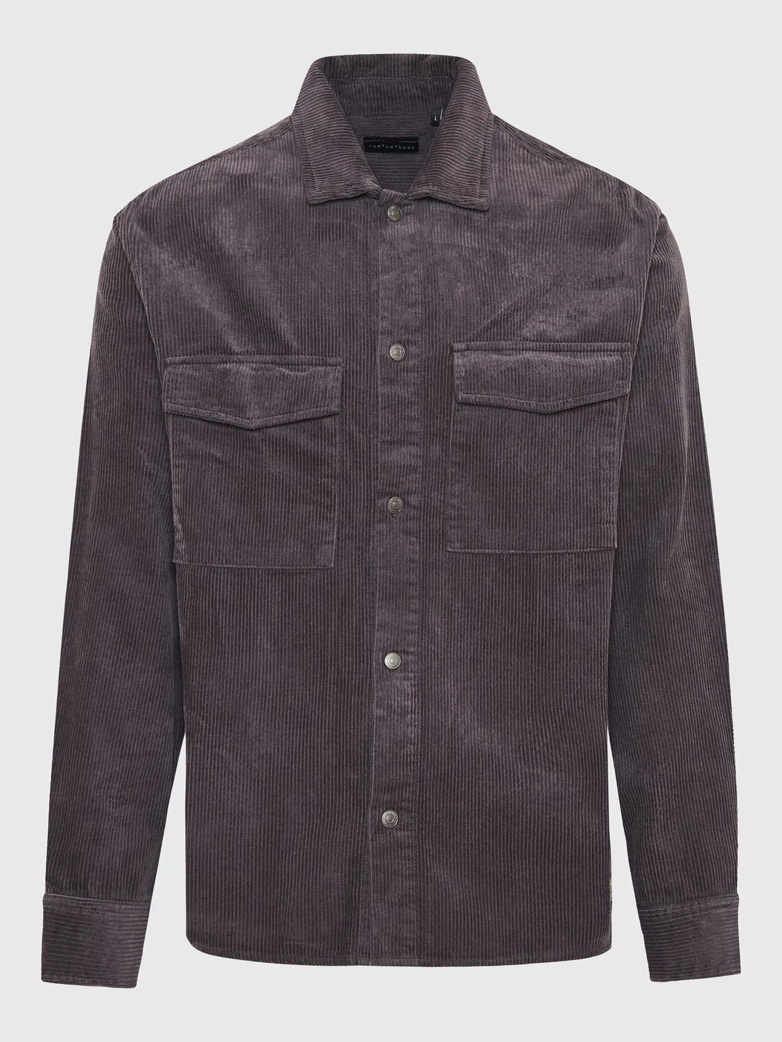 Ανδρικό πουκάμισο κοτλέ FBM010-077-05 ANTHRACITE | FBM010-077-05