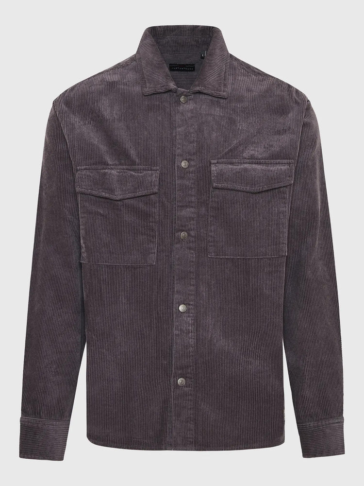 Ανδρικό πουκάμισο κοτλέ FBM010-077-05 ANTHRACITE | FBM010-077-05