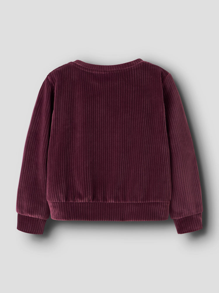 Παιδική μπλούζα βελούδο NMFVELOA LS VELVET SHORT TOP 13235117 | 13235117