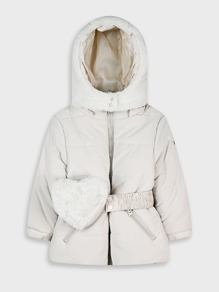 Παιδικό μπουφάν με ζώνη με τσαντάκι 15-125300-1 | 15-125300-1