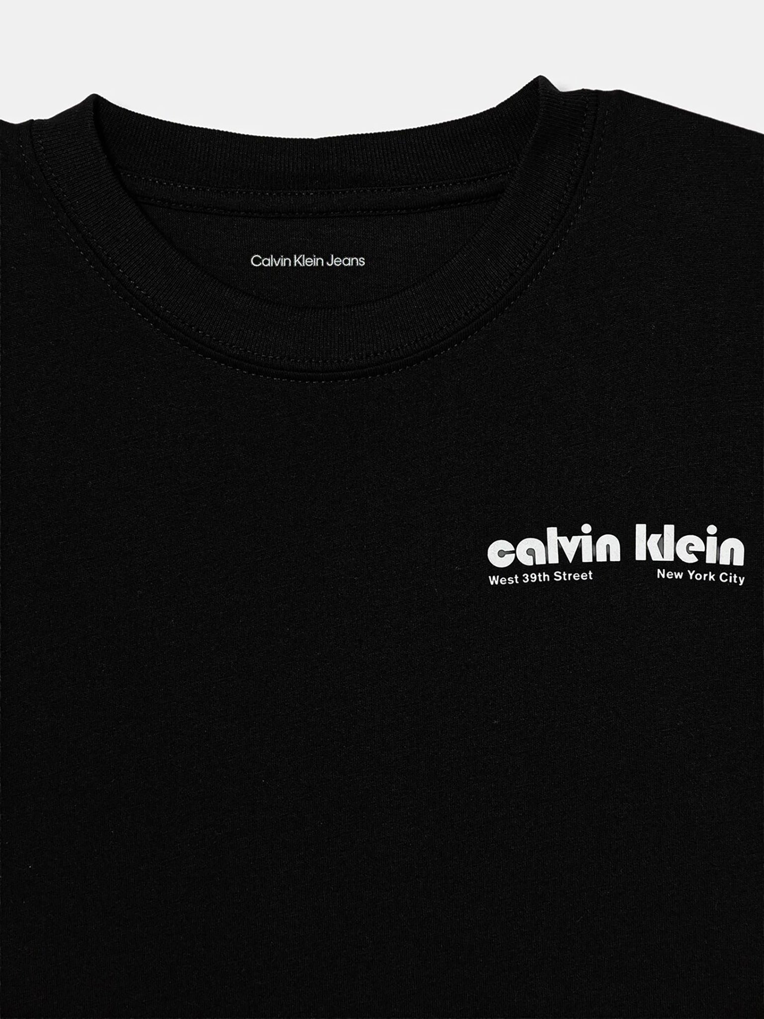 Παιδική μπλούζα μακό GEO CK BACKPRINT RELAXED TEE IB0IB02543BEH | IB0IB02543BEH