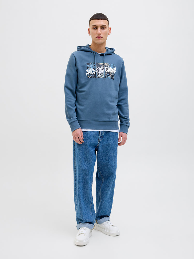 Ανδρική μπλούζα φούτερ JJHAWAII SHAPE SWEAT HOOD 12269316 | 12269316