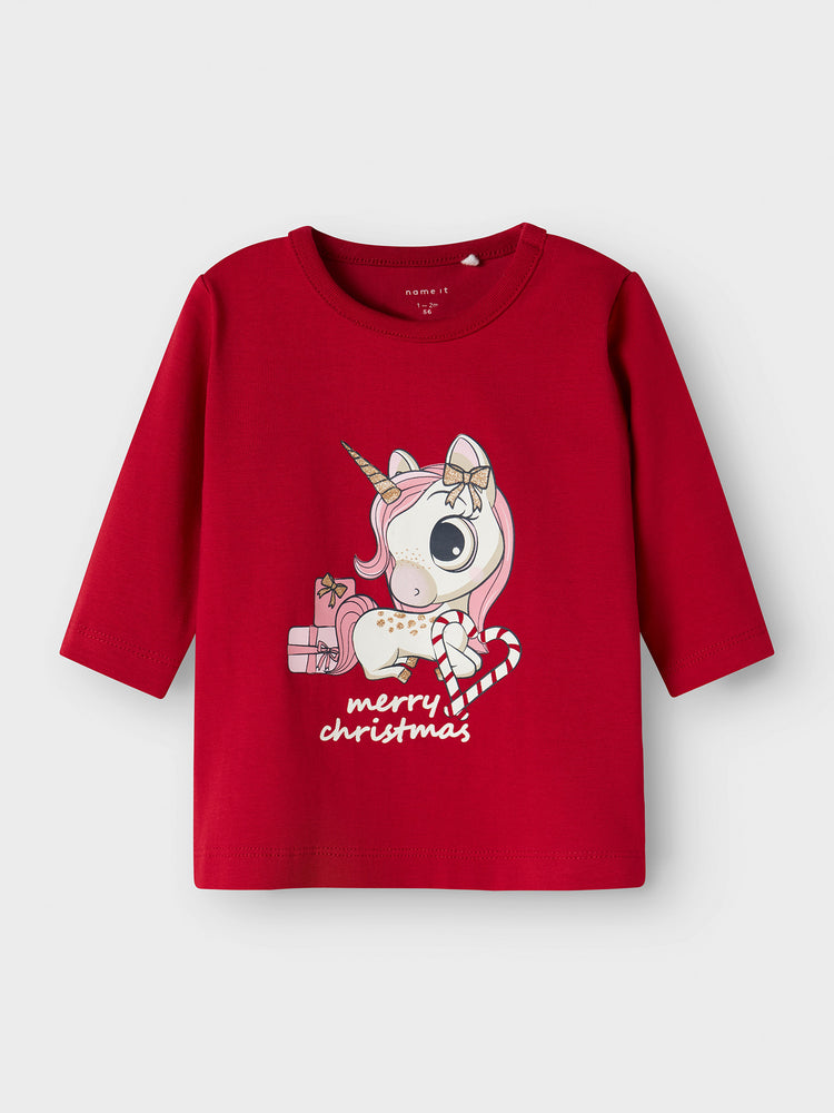 Βρεφική μπλούζα μακό christmas NBFRO LS TOP BOX 13248130 | 13248130