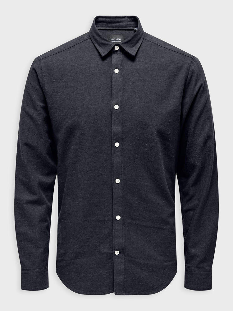 Ανδρικό πουκάμισο ONSBEN LIFE SLIM FLANNEL SOLID LS SHIRT 22025607 | 22025607
