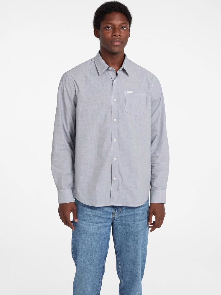 Ανδρικό πουκάμισο ριγέ regular pocket shirt M5RH67WGZ11S76A | M5RH67WGZ11S76A